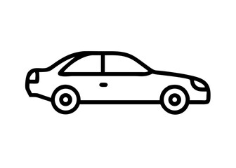 Fototapeta premium sedan. icon. 