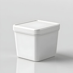 White Packaging Box with Square Shape and Lid
