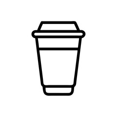 vector plastic cup icon