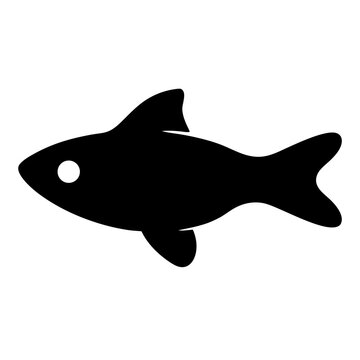 recommend clip art: celestial pearl danio fish black silhouette of a moorish idol fish aquatic animal ocean life- simple black silhouette of a celestial pearl danio fish tropical sea life animal icon,