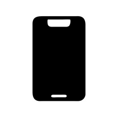 black smartphone vector icon illustration