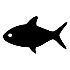 lemon tetra fish black silhouette of a moorish idol fish aquatic animal ocean life- simple black silhouette of a lemon tetra fish tropical sea life animal icon,