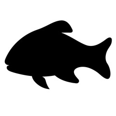 otocinclus fish black silhouette of a moorish idol fish aquatic animal ocean life- simple black silhouette of a otocinclus fish tropical sea life animal icon,