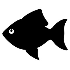 swordtail fish black silhouette of a moorish idol fish aquatic animal ocean life- simple black silhouette of a swordtail fish tropical sea life animal icon,