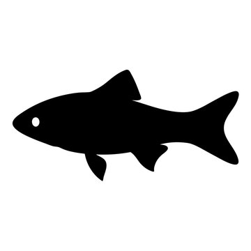recommend clip art: swordtail fish black silhouette of a moorish idol fish aquatic animal ocean life- simple black silhouette of a swordtail fish tropical sea life animal icon,