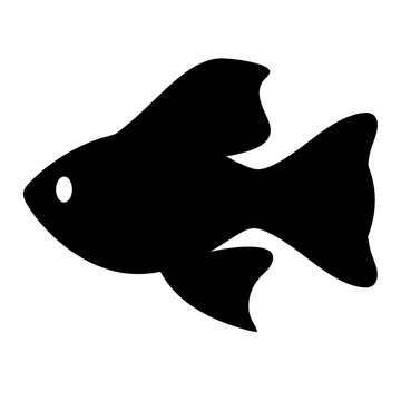 recommend clip art: swordtail fish  black silhouette of a moorish idol fish aquatic animal ocean life- simple black silhouette of a swordtail fish  tropical sea life animal icon,