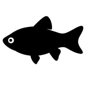 recommend clip art: zebra danio fish  black silhouette of a moorish idol fish aquatic animal ocean life- simple black silhouette of a zebra danio fish  tropical sea life animal icon,
