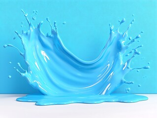 Blue Paint Splash