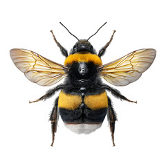 bee isolated on white