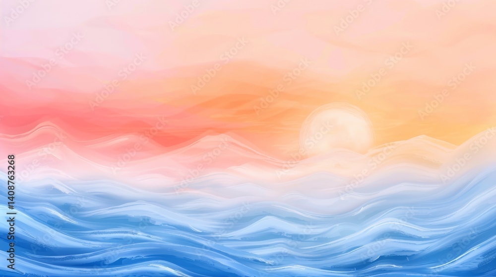 Poster abstract watercolor background, soft texture with subtle color variations for modern design
