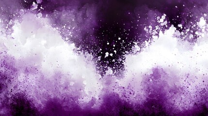 Fototapeta premium Abstract Purple and White Watercolor Splash Background