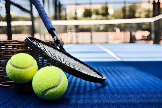 Tennis Racket Balls Court Summer Sports