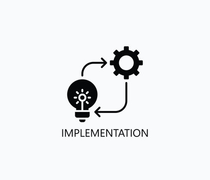 Implementation Icon Or Logo Isolated Illustration