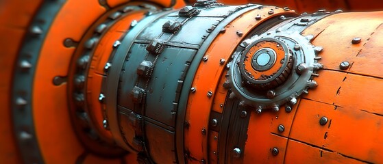 Futuristic Engine Component