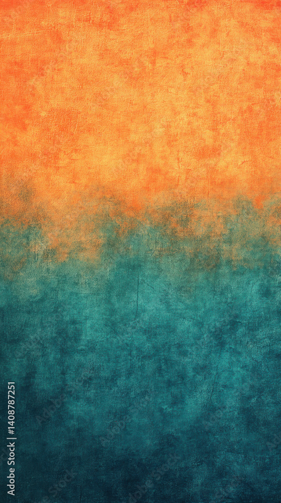 Poster A blue and orange gradient with a blue and orange line running through it. The blue and orange line is a gradient of colors, creating a visually appealing and dynamic effect