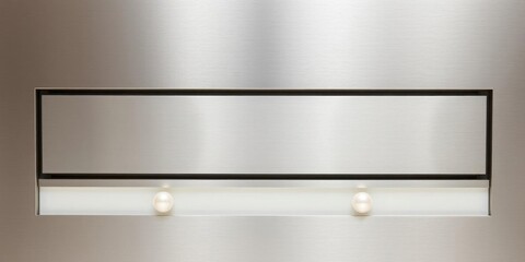 Modern Brushed Metal Panel with Subtle Lighting Pearl Details