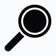 Magnifying Glass Vector Icon. Isolated Vector Icon.