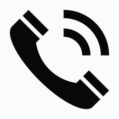 Calling, Telephone Icon, Isolated Vector Icon.