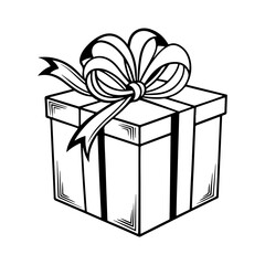 Gift box vector art