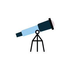 Telescope Nautical Icon Color 