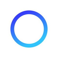 Blue gradient circle border