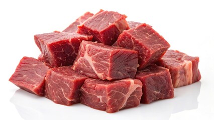 Premium Raw Meat for Culinary Excellence 
 isolated on white background
