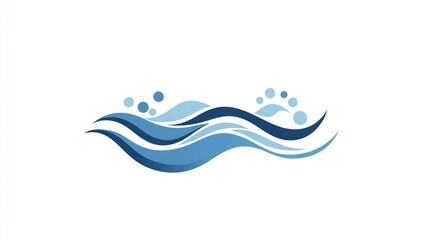 Abstract ocean waves design, water graphic, nature illustration, website background