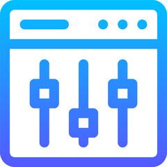 mixer illustration on a white background  