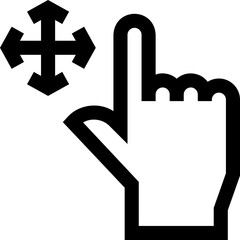 move illustration on a white background   