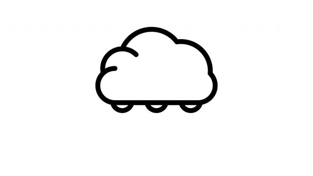 cloud animated icon