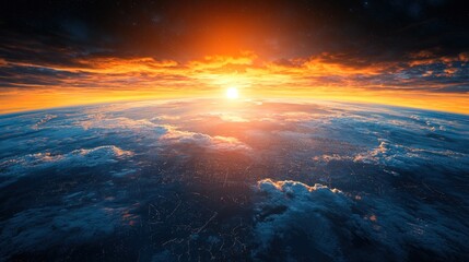 Fototapeta premium Earth Sunrise Epic