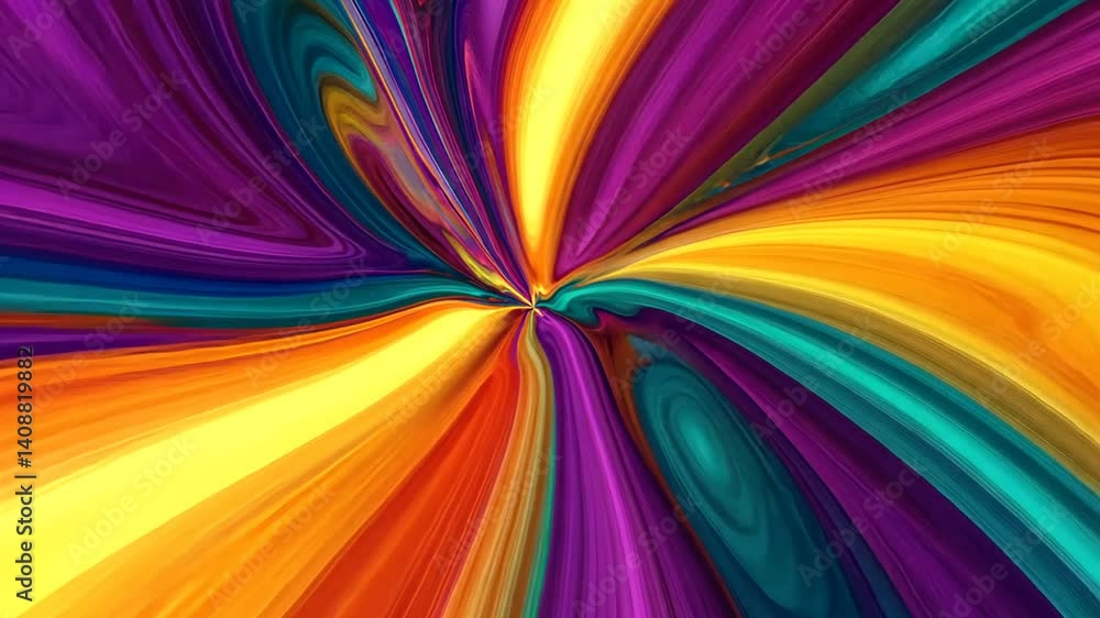 Poster dynamic color burst animation for vibrant presentations and artistic displays