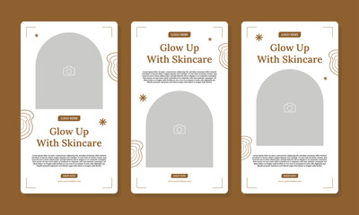 Editable print flyer or poster template for Skin care consultation and beauty treatment , spa salon promotional advertising brochure cover design