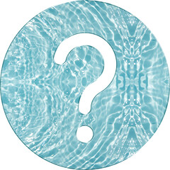  Aqua Glass Question Mark Icon – Help Support Symbol for FAQ Page UI Assistant Inquiry Feature...