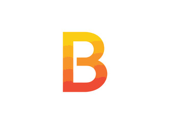 Modern, vibrant letter "B" logo design. A striking gradient logo featuring the uppercase letter "B