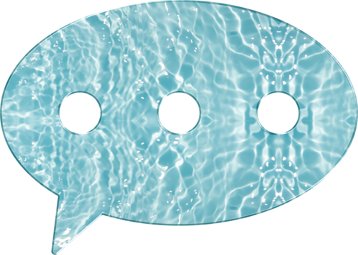 Aqua Glass Chat Icon – Conversation Symbol for Messaging App, Text Bubble UI, and Social Interaction Feature in Aqua Glass Style for Communication Tool, Online Texting, and Mobile Interface