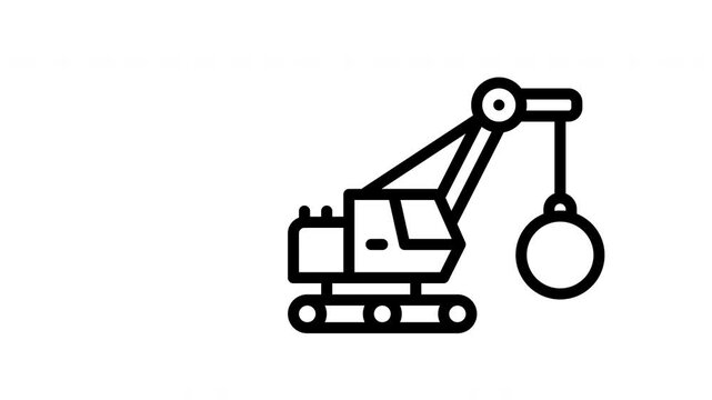 demolition animated icon