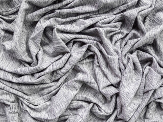 Black background texture fabric fiber crumpled grain dark cotton fine cloth pattern grunge textile...