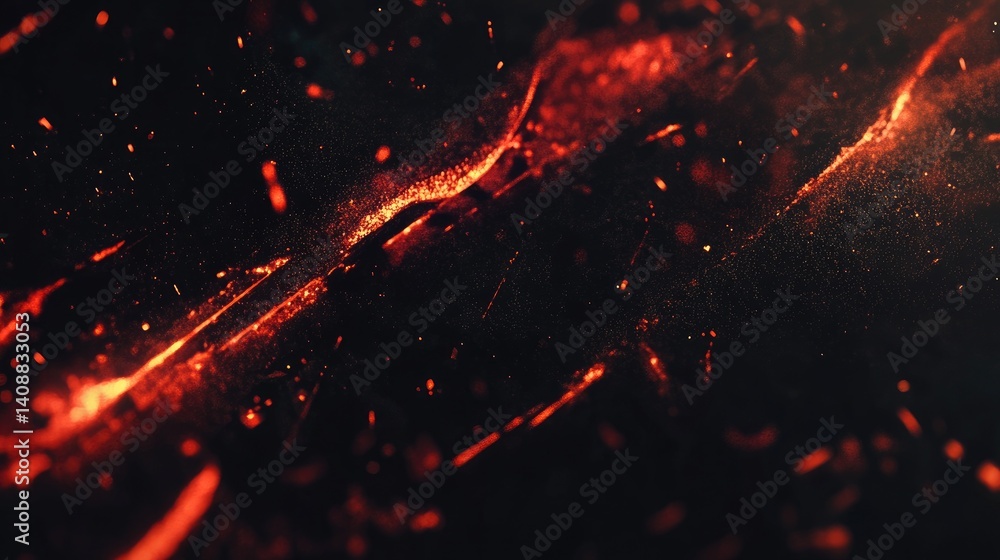 Aufkleber abstract sci-fi background with digital particles and motion blur