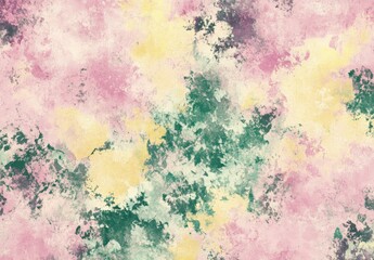 Fototapeta premium Soft grunge watercolor background with light pink and green pastel textures, abstract vector illustration for vintage branding, packaging, and social media designs