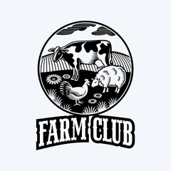 Farm House concept logo.