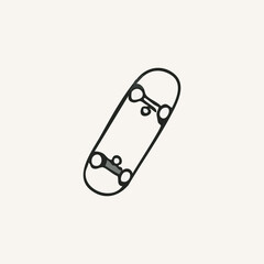 Hand Drawn Doodle Business Infographic Elements with skateboard theme Vector Illustration for stickers or prints