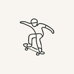 Hand Drawn Doodle Business Infographic Elements with skateboard theme Vector Illustration for stickers or prints