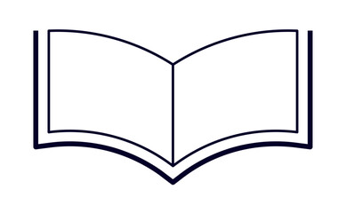 Book Vector Object Logo Design Element with Editable Strokes