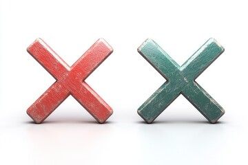 Obraz premium Two Rustic Xs