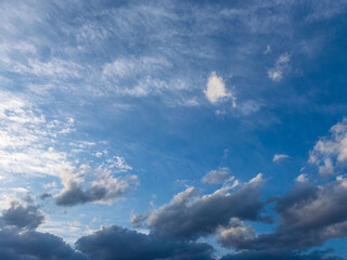 夕暮れの澄んだ空と雲04