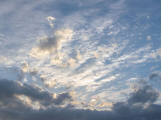 夕暮れの澄んだ空と雲08
