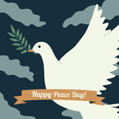 Dove of peace simple icon. Flying dove of peace icon art. Peace concept icon
