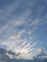 夕暮れの澄んだ空と雲13