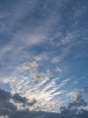 夕暮れの澄んだ空と雲15
